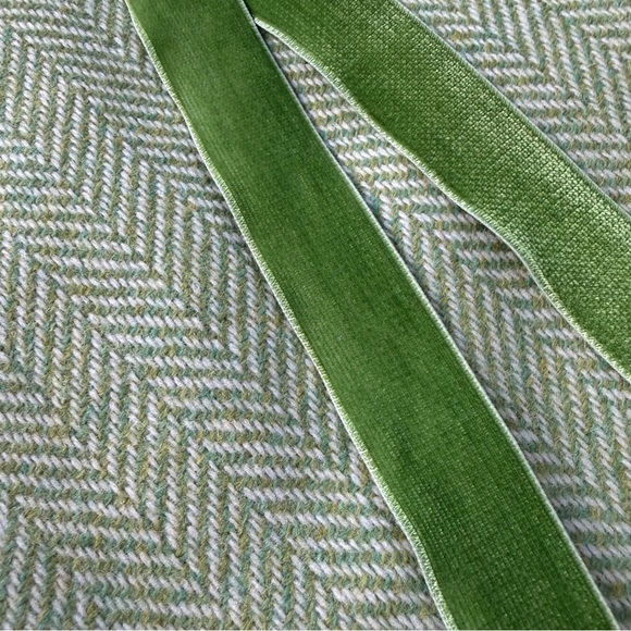 J.Crew vintage velvet belted herringbone pleated wool skirt *shop@iamwarrior - Picture 9 of 12